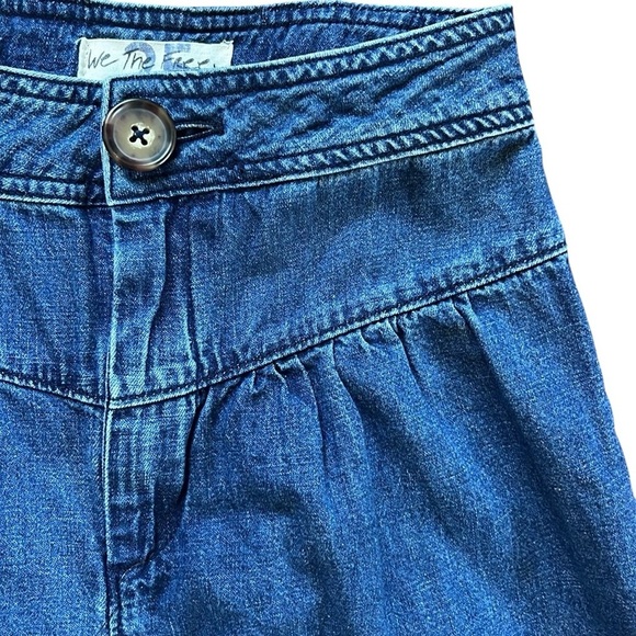 WE THE FREE Wide Leg Cropped Jeans with Front Yoke Size 25 - Picture 3 of 9